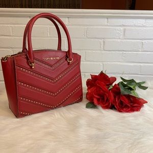 Michael Kors ELLIS Studded Leather Satch